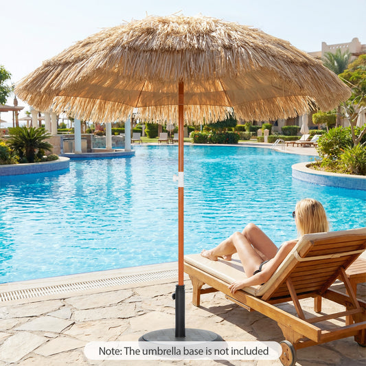 1.9 M Thatched Patio Umbrella with Carrying Bag