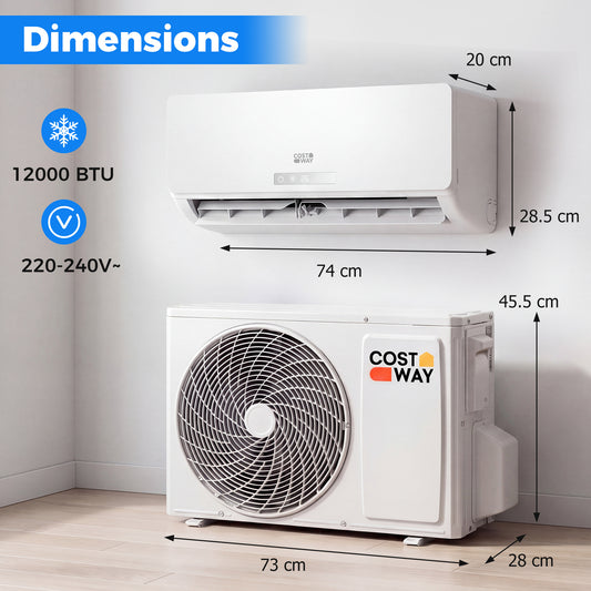 12000 BTU Mini Split Air Conditioner & Heater A++ Energy Efficient Inverter Split AC