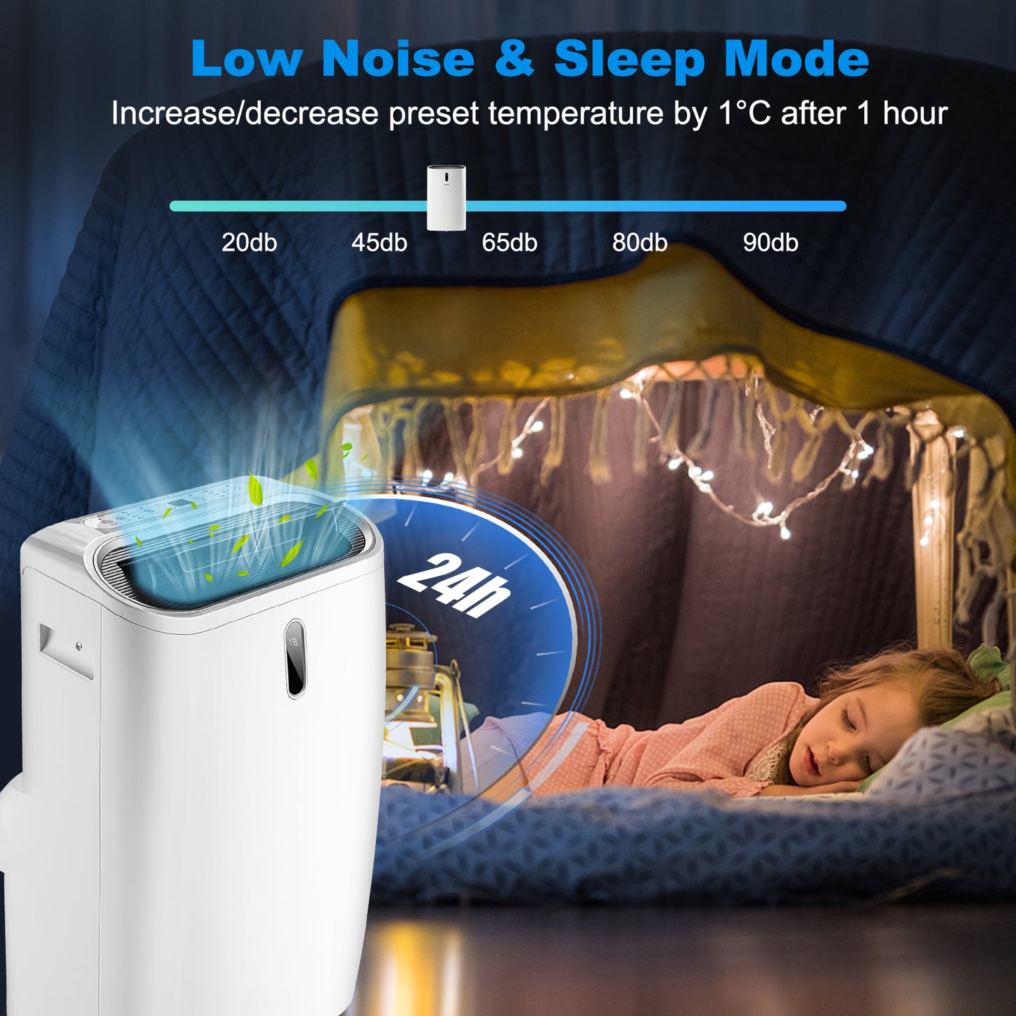 12000 BTU 4-in-1 Air Conditioner with Heat Function