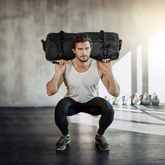 27 KG Heavy Duty Adjustable Training Sandbag of 1680D Oxford Cloth 500D PVC Net Cloth