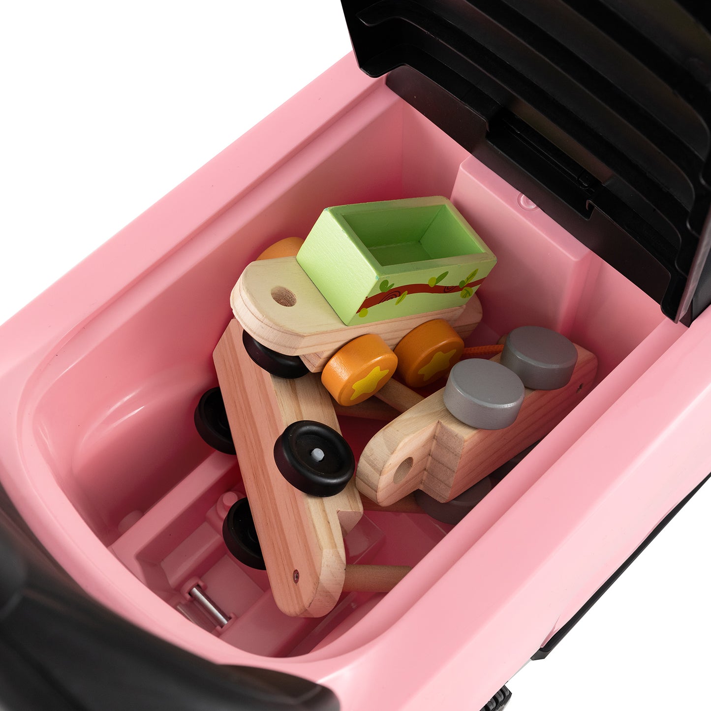3 in 1 Push Car for Toddlers Licensed Land Rover Discovery Ride on Toy-Pink