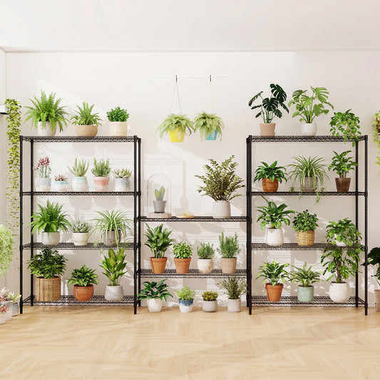 4/5/6-Tier Wire Shelving Unit Adjustable Metal Storage Shelves with V-shaped Shelving Rack-5-Tier