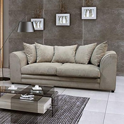 Casper 3 Seater Sofa Grey, Beige