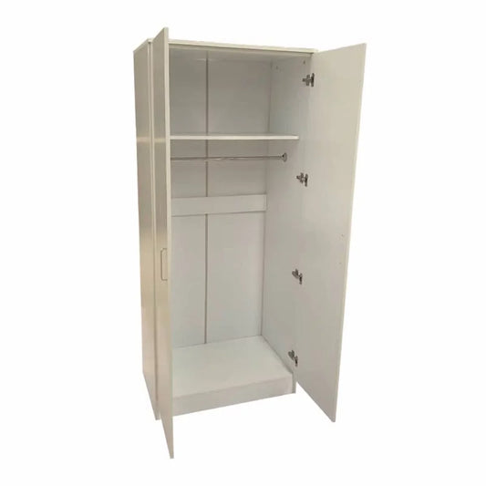 Wardrobe SLEEK 2 Door Wardrobe White 80cm