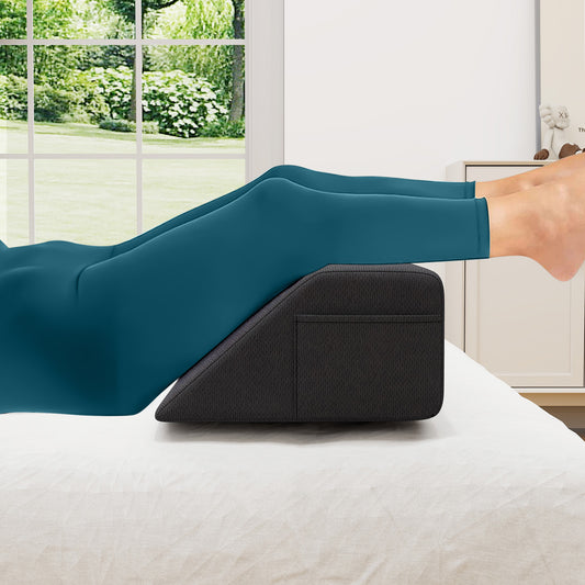 Bed Wedge Pillow with 2 Storage Pockets-Queen Size