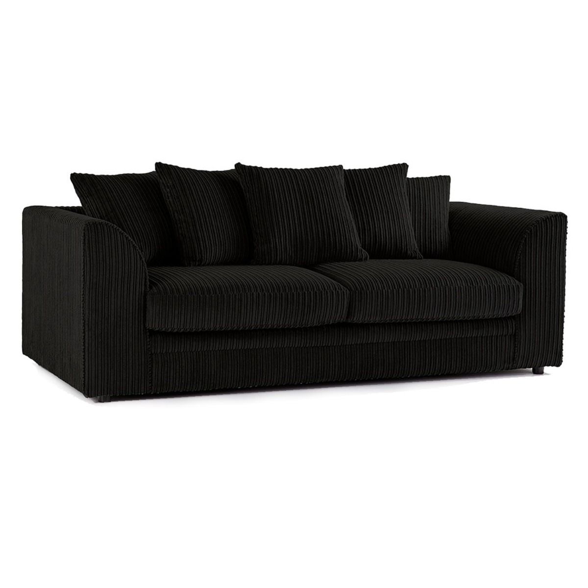 Oxford Scatter Back Full Jumbo Cord 3 Seater Sofa – Chocolate and Other Colours