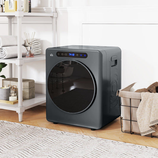 HOMCOM 4kg Compact 40-60â Tumble Dryer - Grey