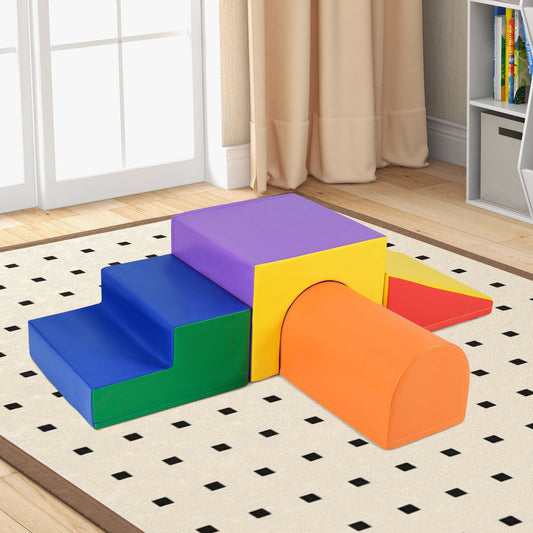 4-Piece Soft Climb and Crawl Foam Block Play Set for Infant Baby-Colourful