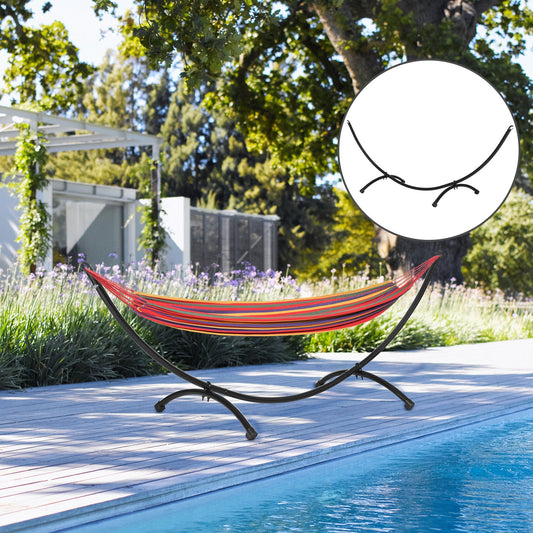Outsunny 3(m) Universal Hammock Stand Metal Frame Garden Camping Picnic Outdoor Patio Replacement Stand Only