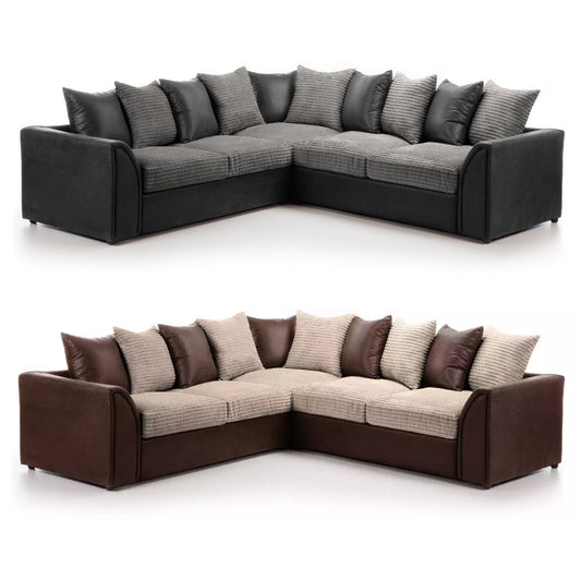 Brandon Fabric Corner Sofa - 2 Colours