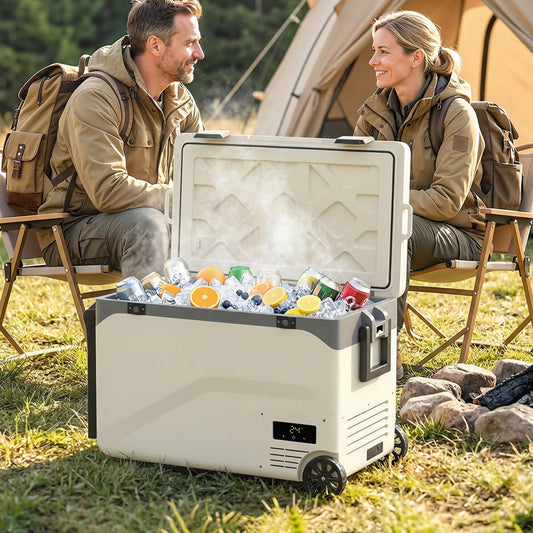Outsunny 42.5L Compressor Car Fridge Freezer, Camping Refrigerator with App Control, 20â-20â