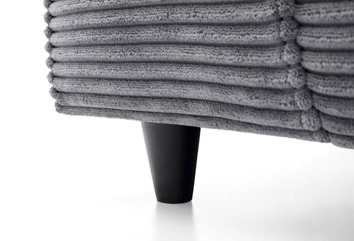 Jasmine Jumbo Cord Corner Sofa - Right Arm Grey