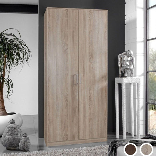 Wardrobe - OKHRA 2 Door Wardrobe Oak 90cm