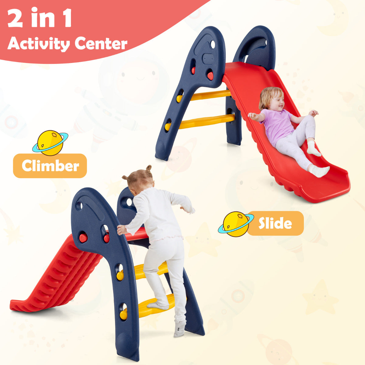 Kid Folding Sliding with Triangle Structure for 2-5 Years Old