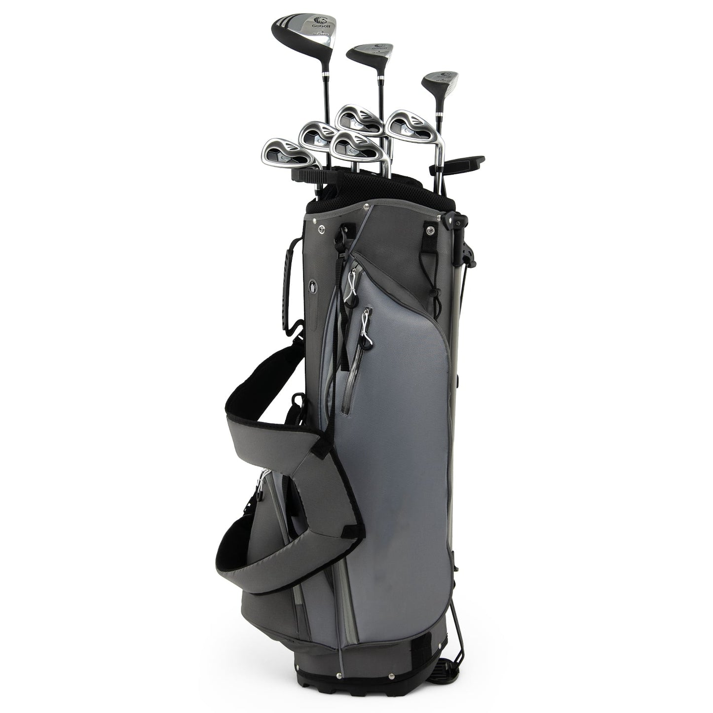 Men's Complete Golf Clubs Package Set 10 Pieces-Grey