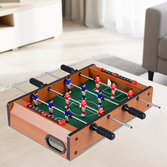 Mini Indoor Football Table with 2 Soccer Balls and Scoring Sliders