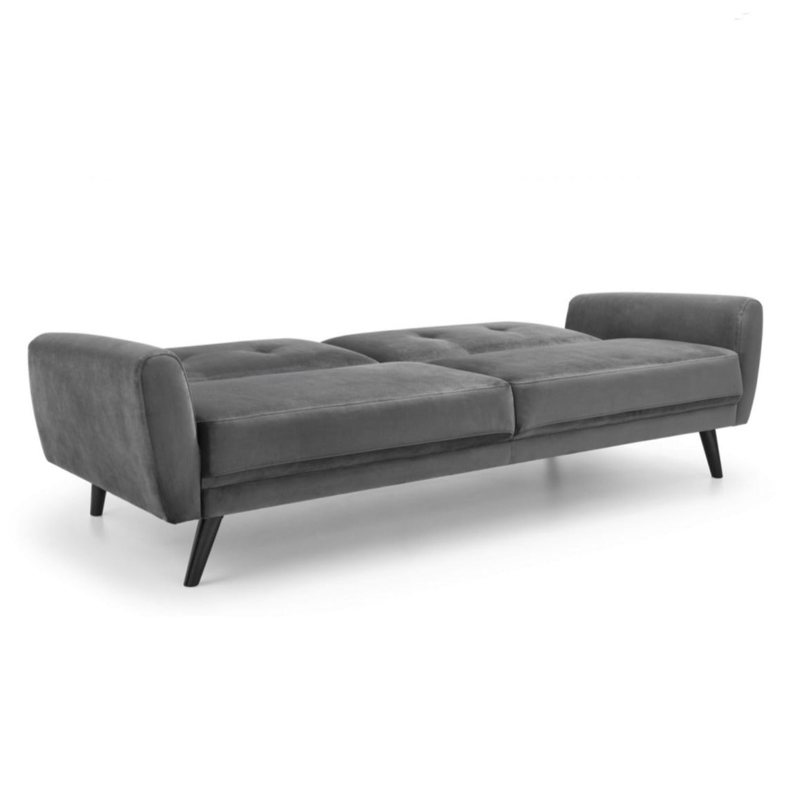 Monza Grey Fabric Retro Sofa Bed