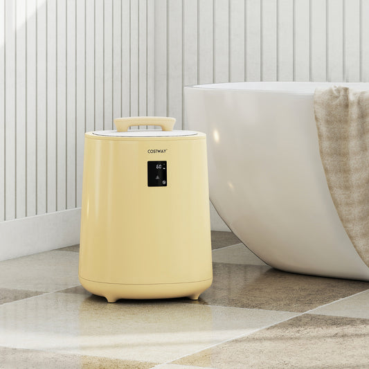 Towel Warmer for Bathroom 18 L Large Portable Hot Towel Bucket-Yellow