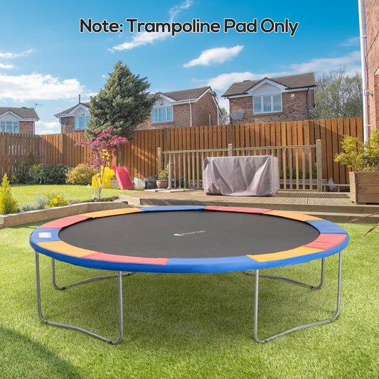 HOMCOM 12FT Replacement Trampoline Pad Thick Foam Safety Ã366cm Spring Cover Bounce Padding - Multi Coloured