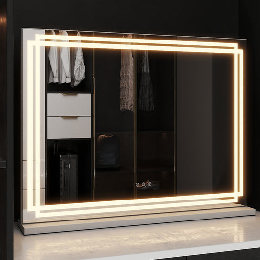Vanity Mirror Lighted Makeup Mirror with 3 Color Dimmable Lighting Modes-M