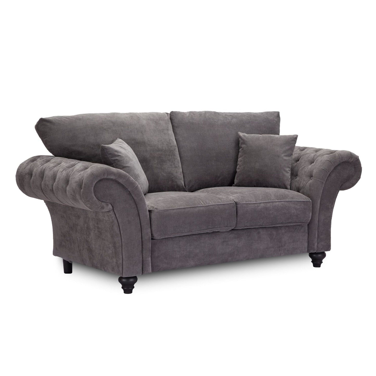 Windor Fabric 3 Seater Sofa - Grey