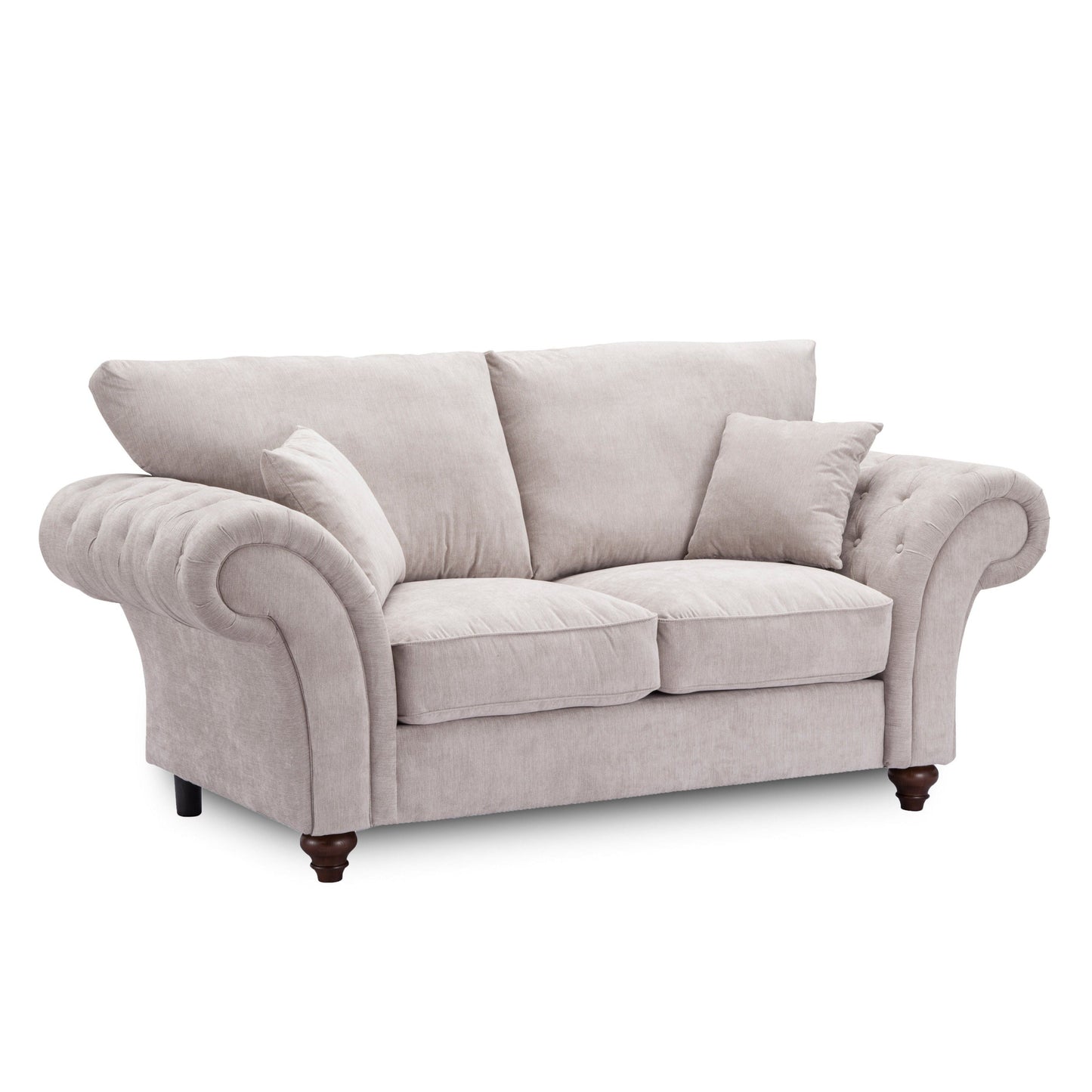 Windor Fabric 4 Seater Sofa - Grey