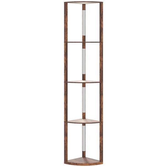 HOMCOM Three-Tier Corner Floor Lamp