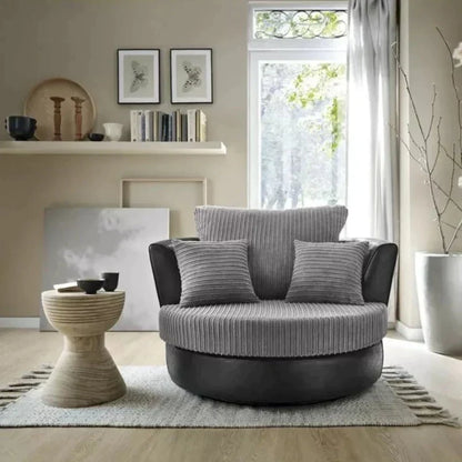 Samson Corded Fabric Corner Sofa Set