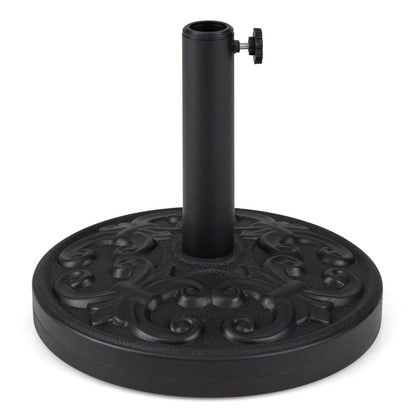 12 kg Heavy-duty Round Umbrella Stand with Adjustable Knob