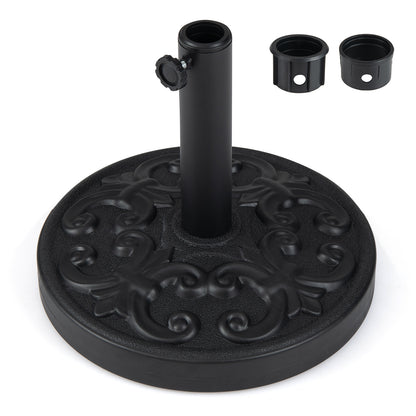 12 kg Heavy-duty Round Umbrella Stand with Adjustable Knob