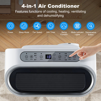 12000 BTU 4-in-1 Air Conditioner with Heat Function