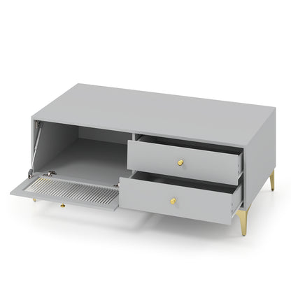120 cm TV Stand with Compartment for 55-Inch TV-Grey