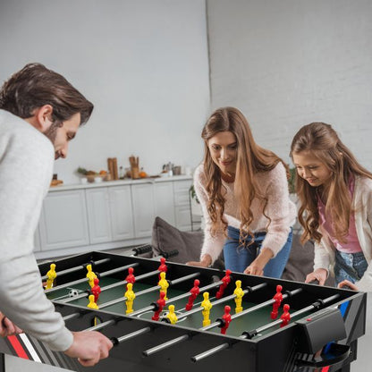 125CM 4-in-1 Multi Games Table with Accessories for Home Play Room-Black
