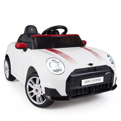 12V Electric Kids Ride on Car BMW MINI Licensed with Remote Control-White