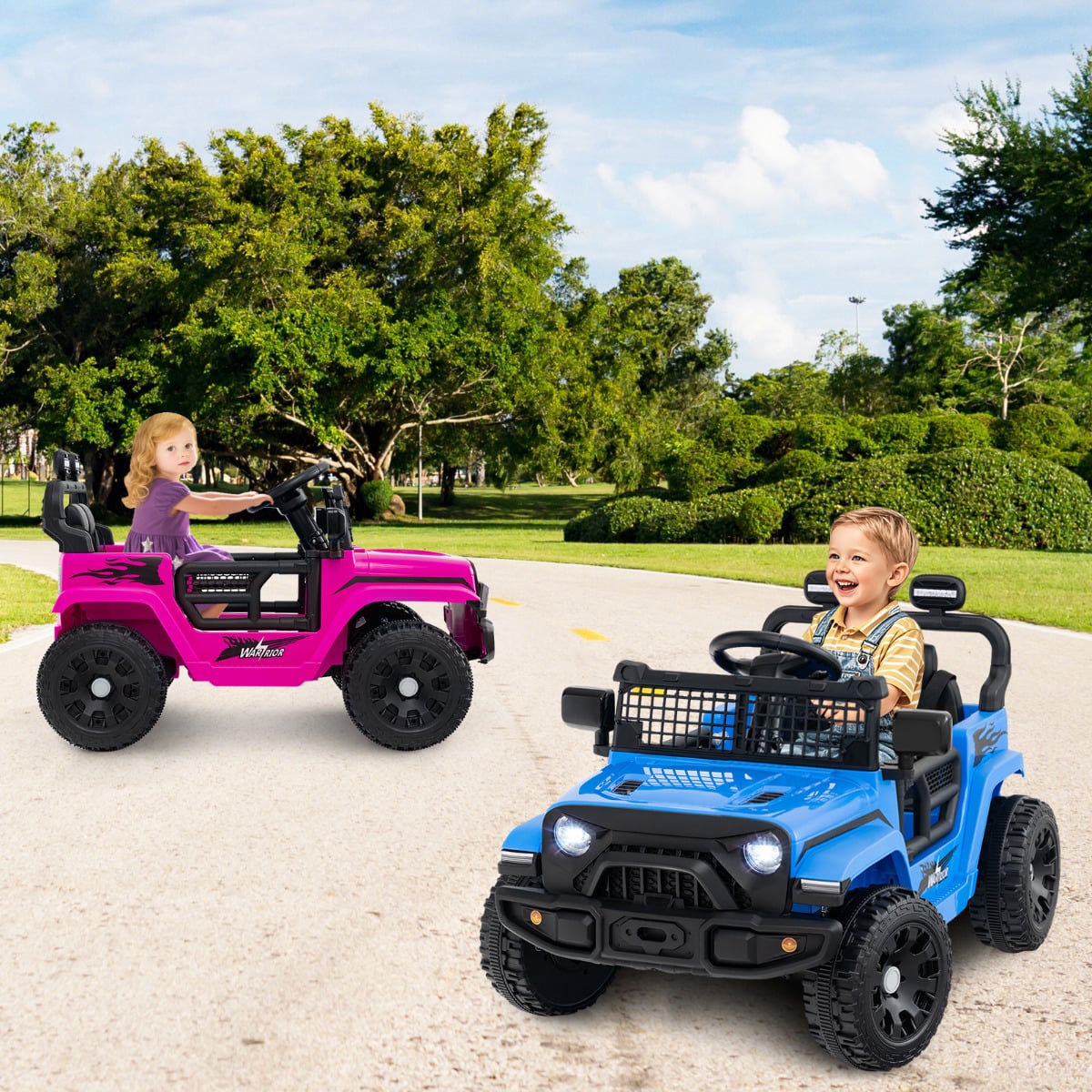 12V Kids Ride on Truck Car with Remote Control for Kid Over 3 Years Old-Pink