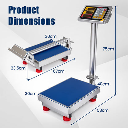 150KG Heavy Duty Digital Folding Platform Scale