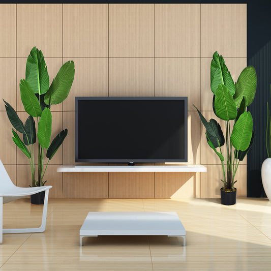 160cm Artificial Tropical Palm Tree with 10 Leaves and Black Pot