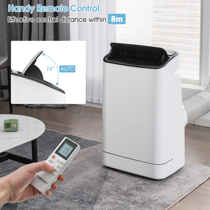 18000 BTU Portable Air Conditioner 4-in-1 with Remote Control-White