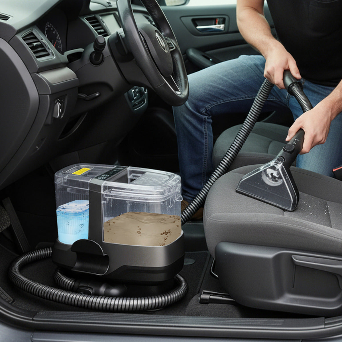 1800W Portable Spot Cleaner with Steam-Black