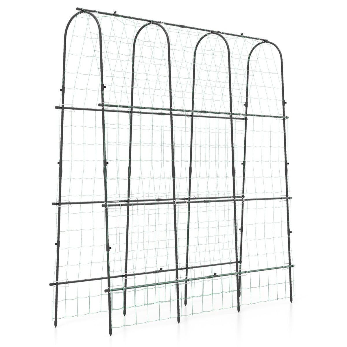 180 x 180 cm U-Shaped Garden Arched Trellis for Climbing Plants