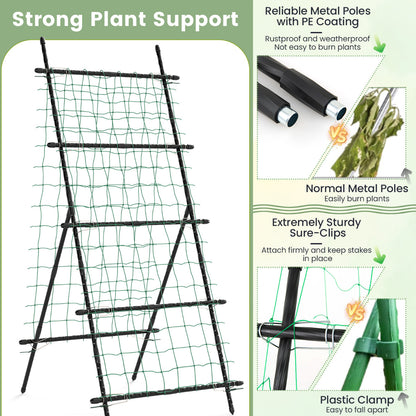 190cm x 80cm Cucumber Trellis for Raised Bed