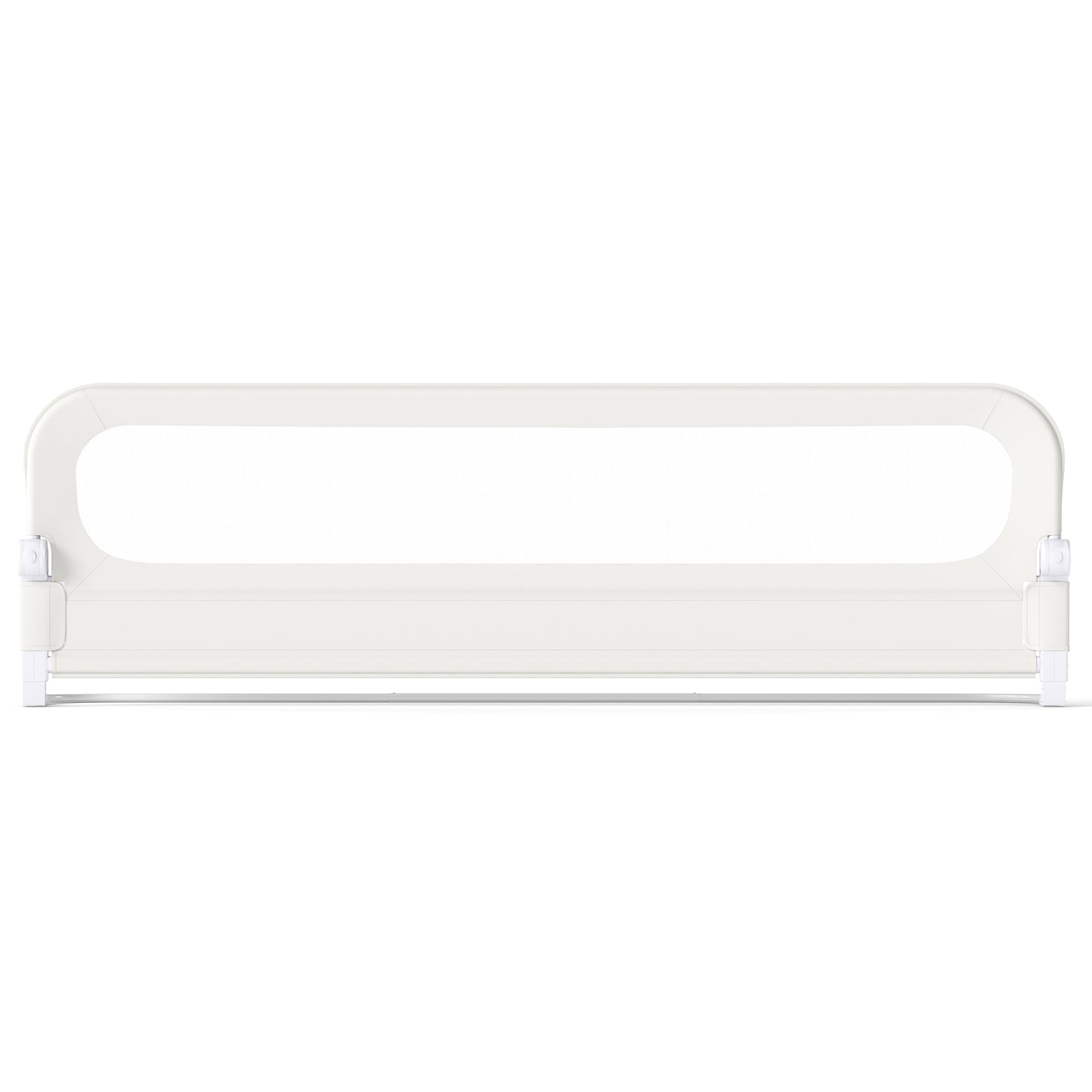 198 cm Long Adjustable Baby Bed Rail Guard with Extra Buckle-White