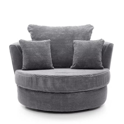 Jill Jumbo Swivel Chair - Grey