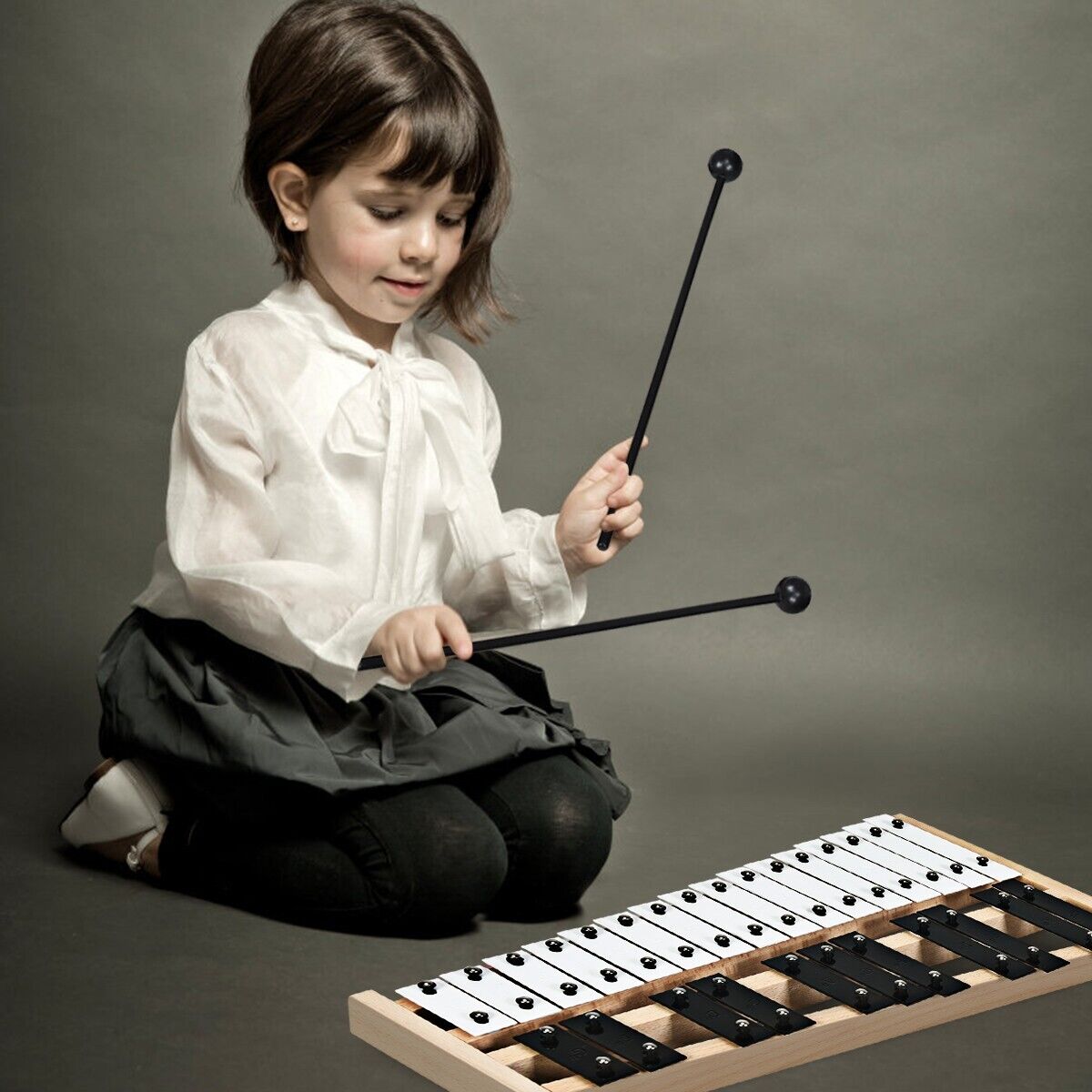 27 Notes Full Size Glockenspiel Xylophone with Carrying Bag