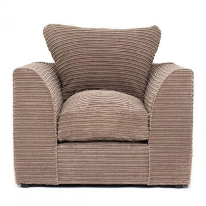 Porto Jumbo Cord Corner Sofa - Grey