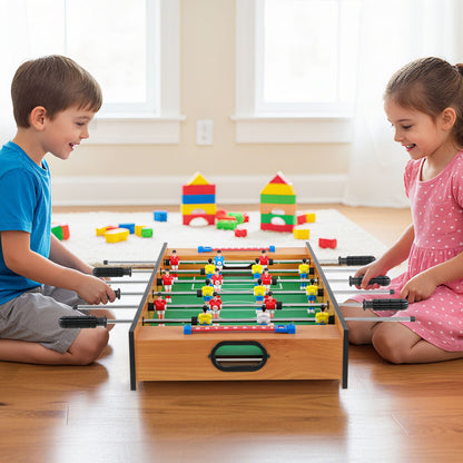 2 In 1 Multi Game Table Compact Tabletop Foosball Table and Hockey Game
