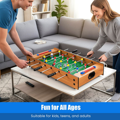 2 In 1 Multi Game Table Compact Tabletop Foosball Table and Hockey Game