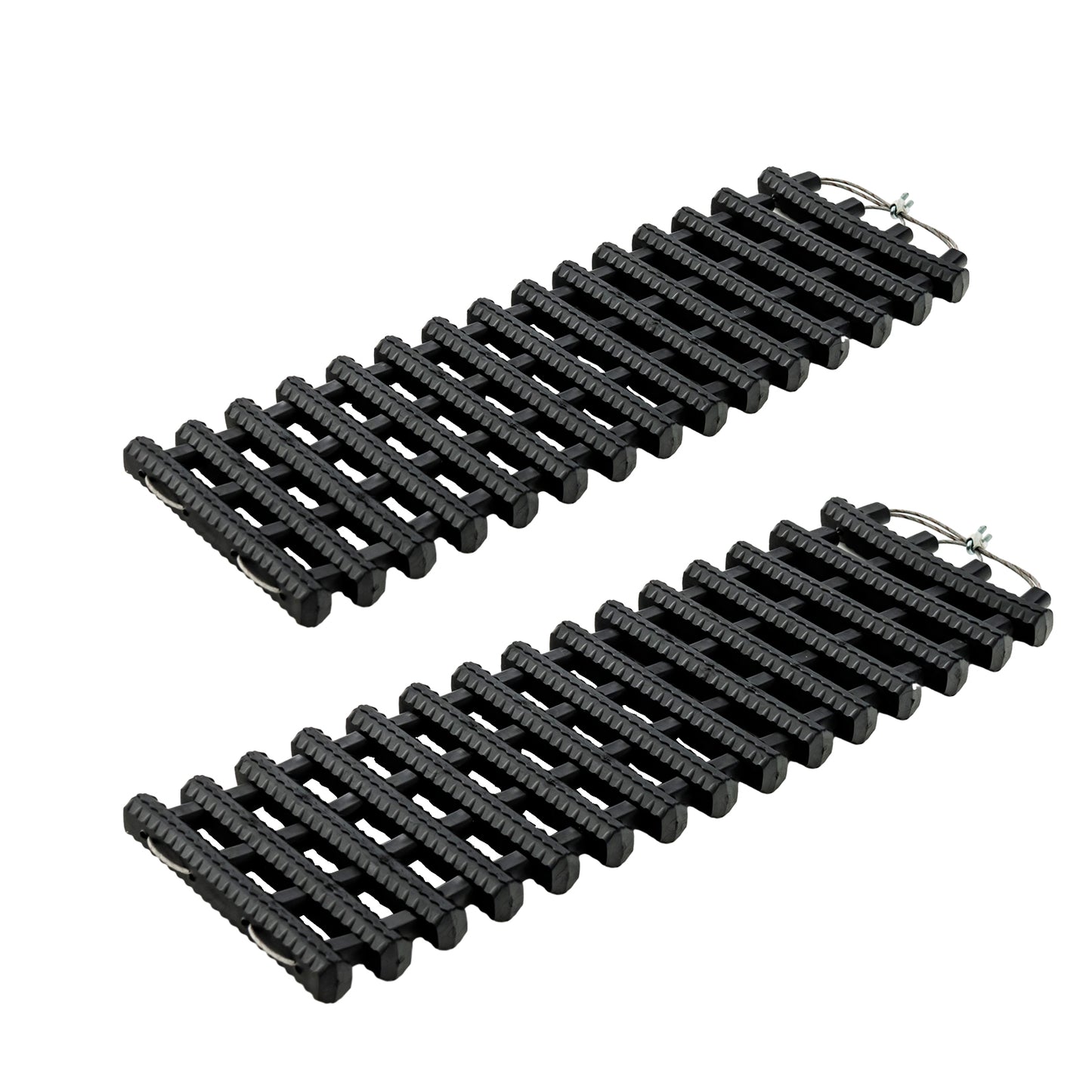 2 Pack Tire Traction Mats Portable TPR Recovery Track Pad with Bag-S