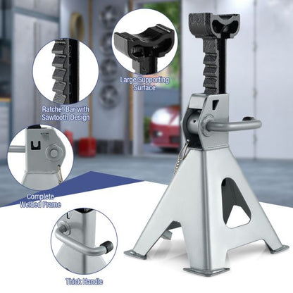 2 Tons Heavy-duty Steel High Lift Jack Stands