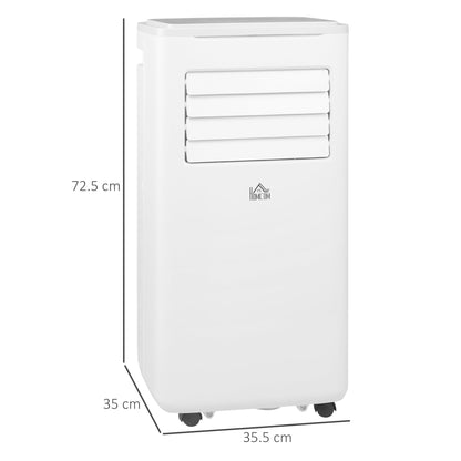 HOMCOM 9000 BTU Portable Air Conditioner, Smart Home WiFi Compatible, 4 in 1 Air Conditioning Unit, Dehumidifier, Fan with Remote, 24H Timer, Window Venting Kit, 20m2, R290, A Energy Efficiency